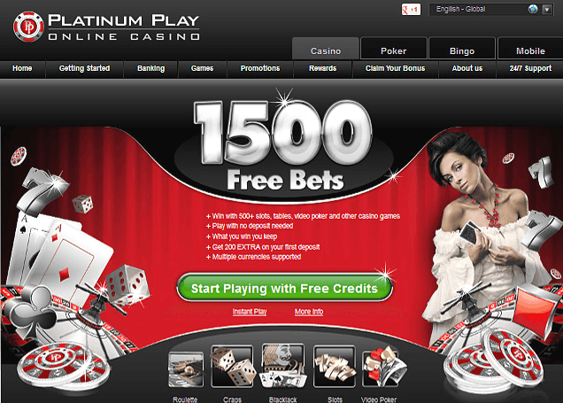 Übersicht der Bonusangebote und Promotion Codes bei Platinum Play